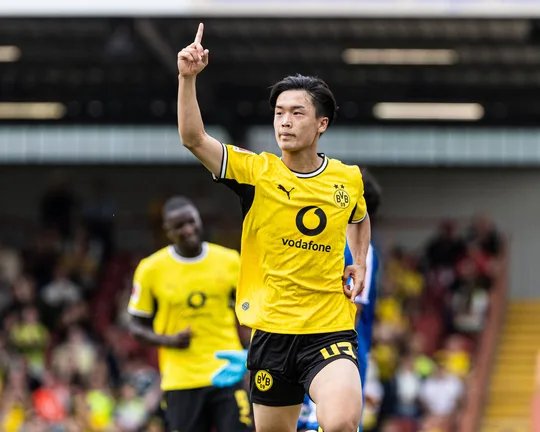 Takato Yamamoto has enjoyed his first taste of action in a Borussia Dortmund shirt.